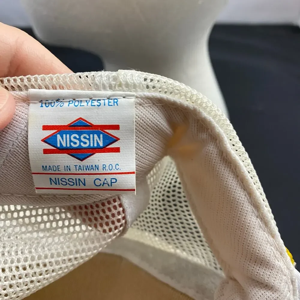 White Vintage Gold Leaf Hat Lewisport Ky Sesquicentennial 1839-1989 Promo Cap - Picture 5 of 6